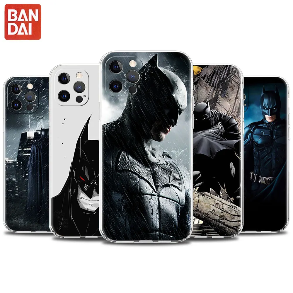 

Cool Batman Clear Soft Cases For iPhone 13 11 12 7 XR X XS Max 8 6 6S Plus SE 2020 13Pro Transparent Phone Cover