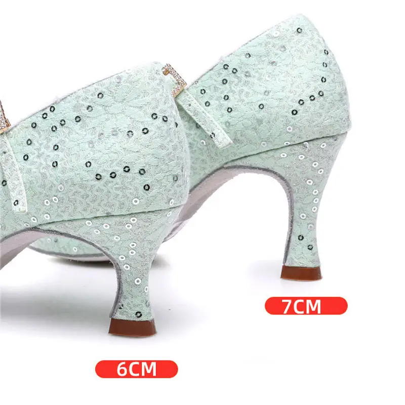 Dance Women Standard Shoes Latin Dance Shoes Women Ballroom Shoes Waltz Soft Ladies Girls Tango Jazz Dance Shoes Salsa Sandal