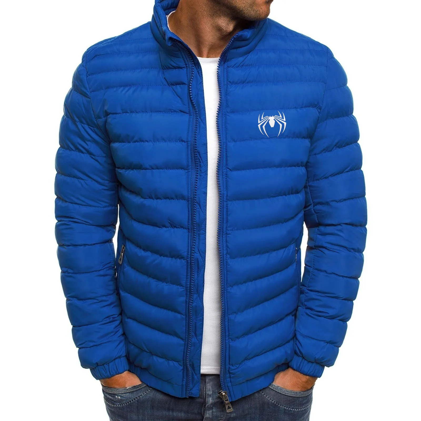 

New winter warm jacket men's 2022 autumn thick baseball uniform parka coat men's fashion casual slim fit hooded plus size jacket