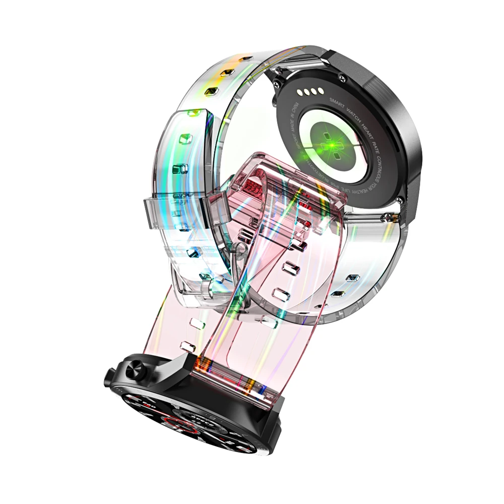 Ремешок силиконовый прозрачный для наручных часов браслет Samsung Galaxy Watch 5 4 40 мм 44 42