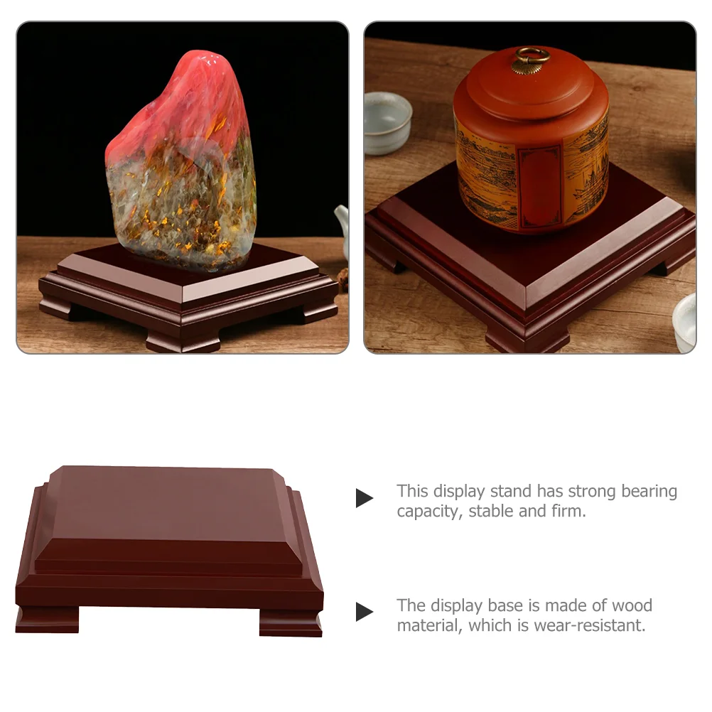 

Деревянная подставка под чайник, ваза, Настольная Фотография, квадратная подставка