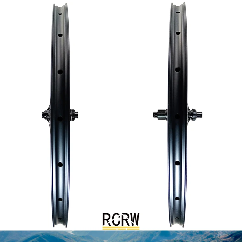 Фото Комплект колес 650B/27.5er MTB XC 30 х30 мм, карбоновый обод 24H 30 Wide 30 Deep Novatec №4