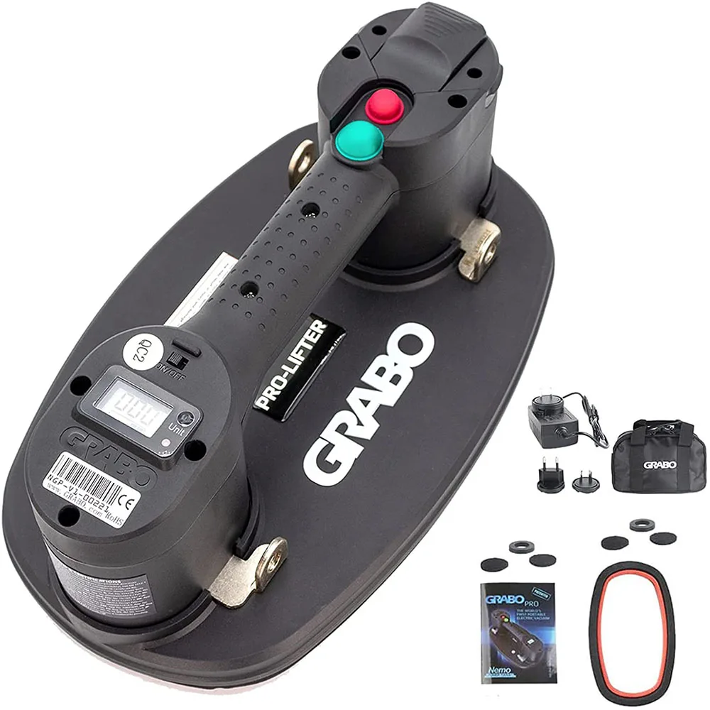 

Newest Products Suction Cup Portable Electric Vacuum Cleaner Heavy Duty Glass Wood Suction Cup Grabo Pro