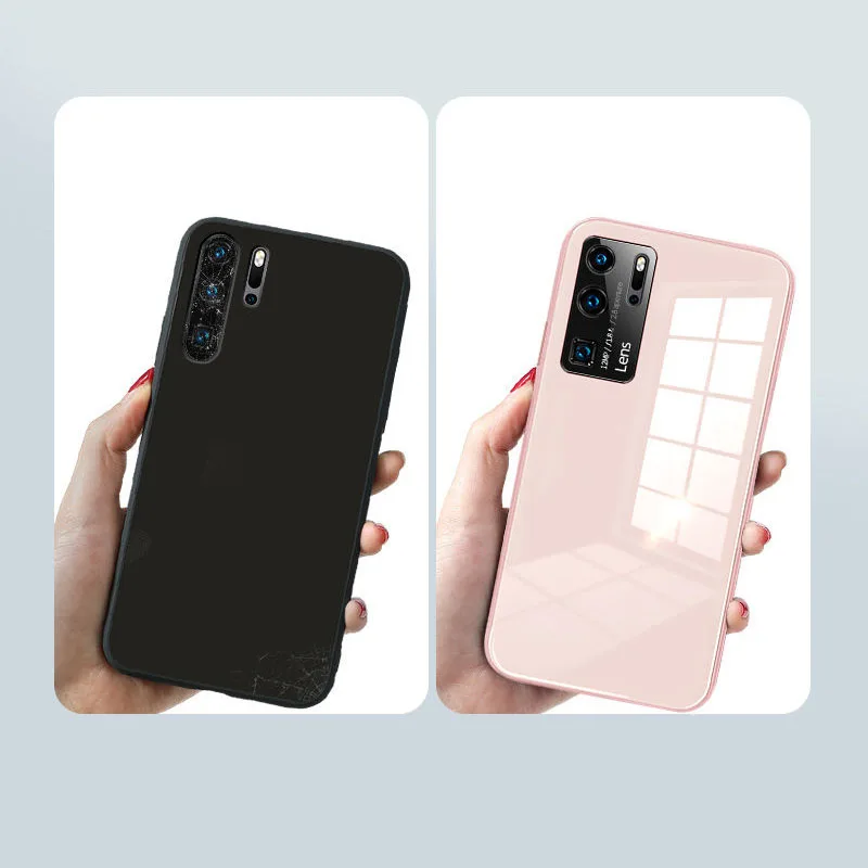 

For Huawei P30 Pro P30pro Mobile Phone Case Shell Ultra-thin Lens Cover All-inclusive Anti-fall Simple Style For Women