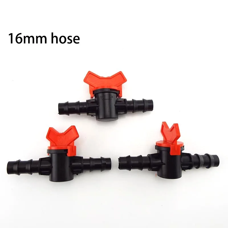 

16mm garden irrigation Water hose tap Connector 16 pe hose tube valve gardening hose waterstop cranes