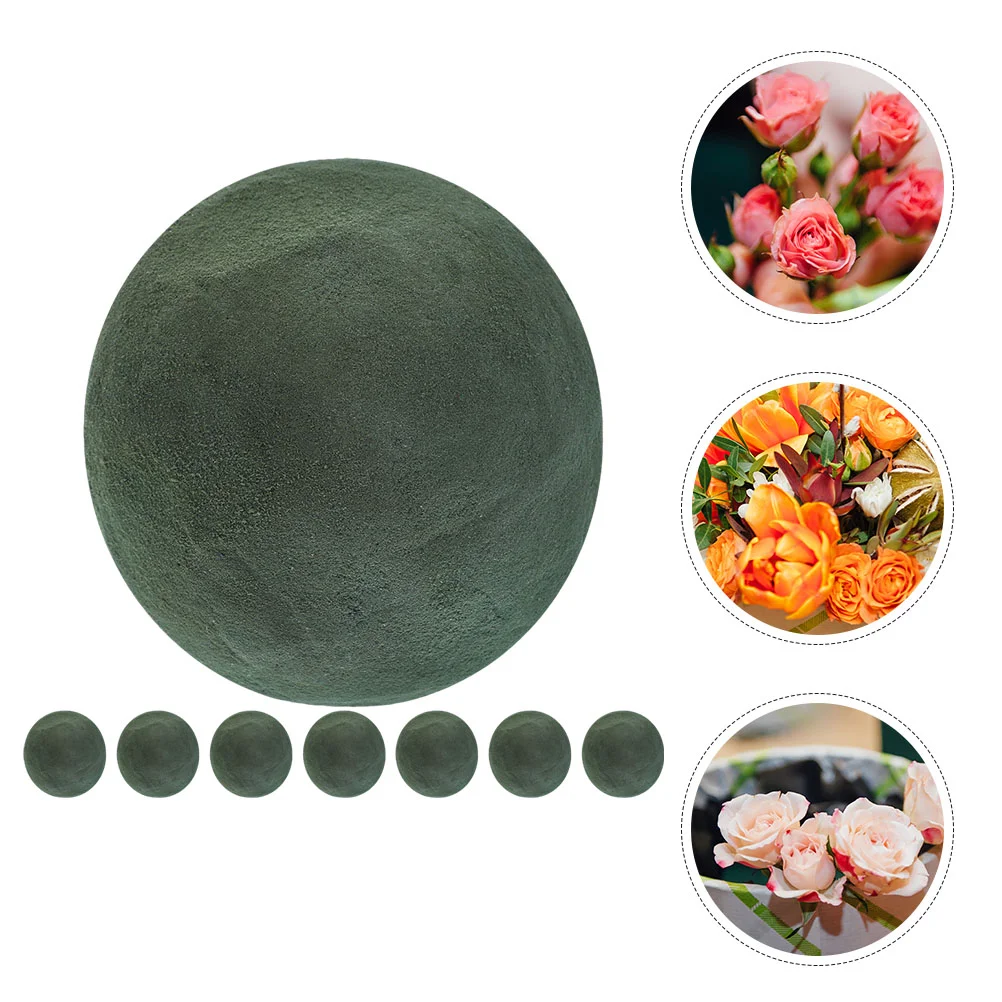 

8 Pcs Flower Arrangement Mud Packaging Fresh Flowers Round Floral Foam Ball Craft