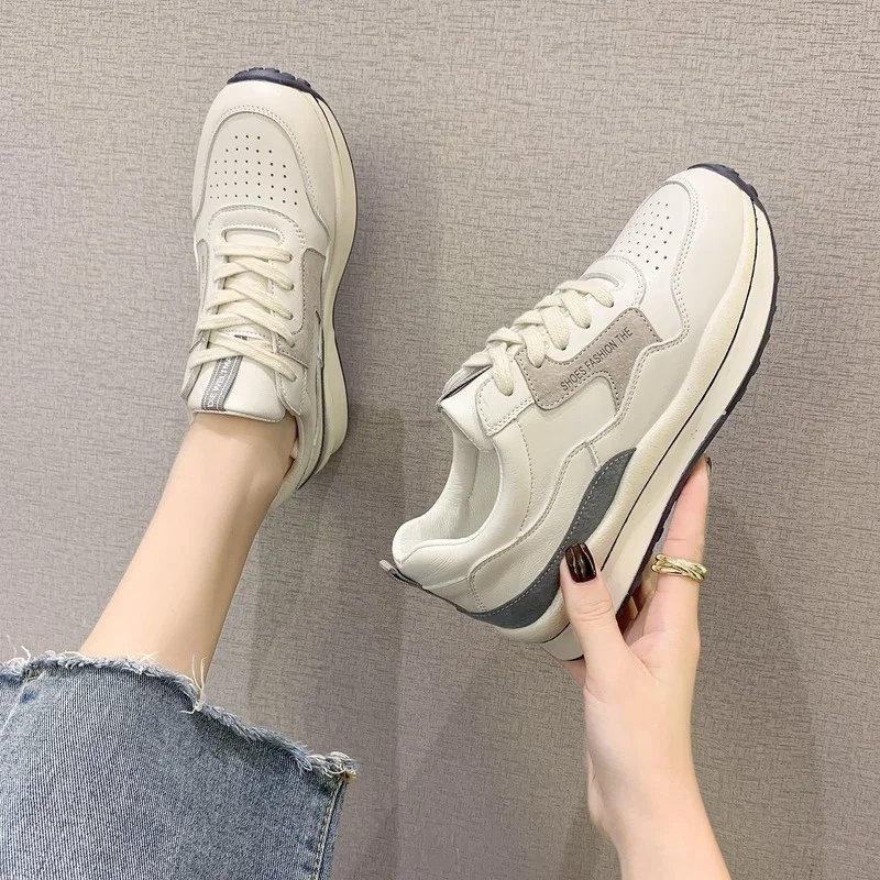 Women's Shoes Platform Summer Shoes Athletic Shoes Lightweight Summer New White Shoes Women's Breathable Running Shoes Net Shoes