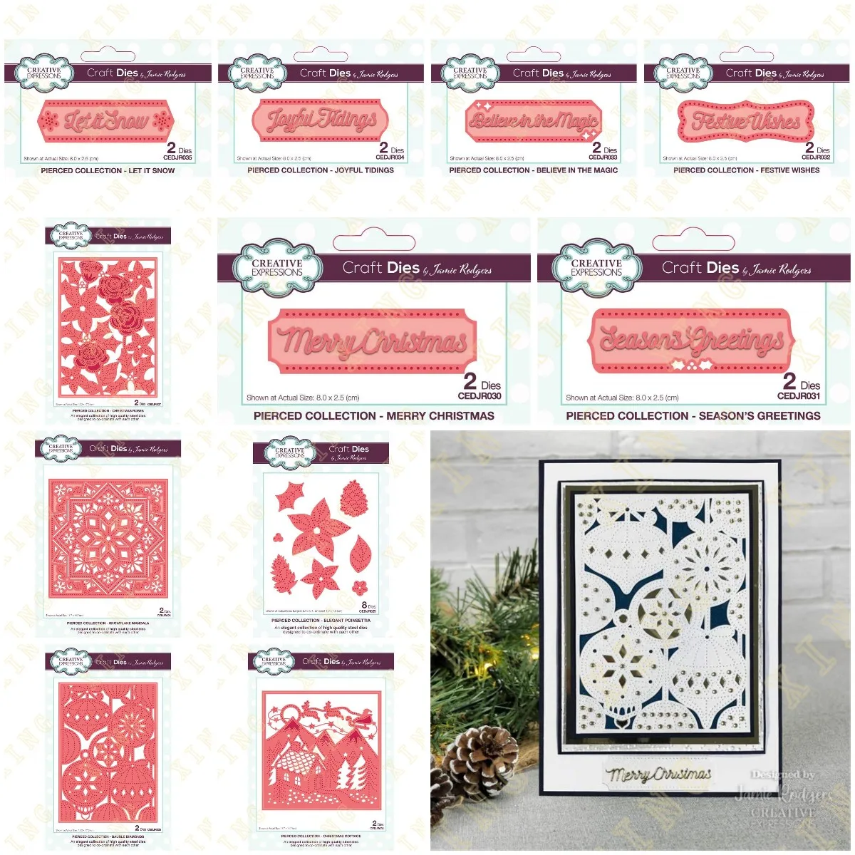 

Metal Cutting Dies for 2022 Scrapbook Diary Decoration Embossing Template Diy Card Handmade New Merry Christmas Roses Snowflake