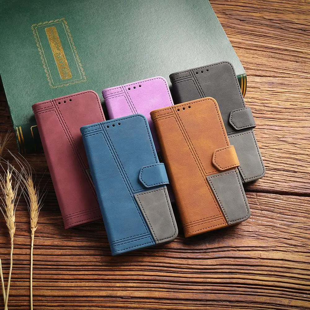 Кожаный флип-чехол для iPhone 16 Pro Max 16PRO кошелек 9 слот карт подставка магнитный