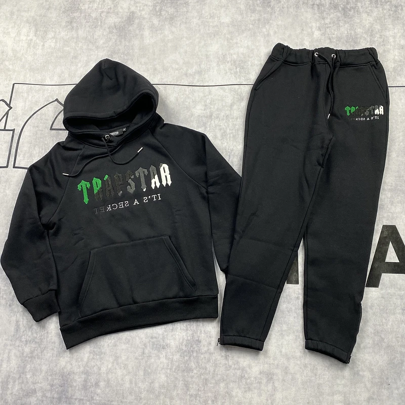 

2022FW Trapstar Hoodie Sweatshirts Oversize Men Women Towel Embroidered Trapstar Pullover Men's Clothes Streetwear
