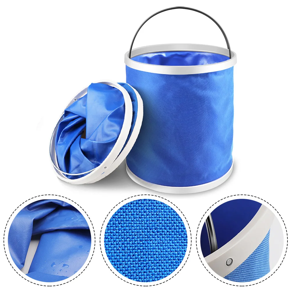 

11L Collapsible Foldable Water Bucket With Storage Bag Multifunctional Camping Water Pot Bag Container Car Fishing Hiking