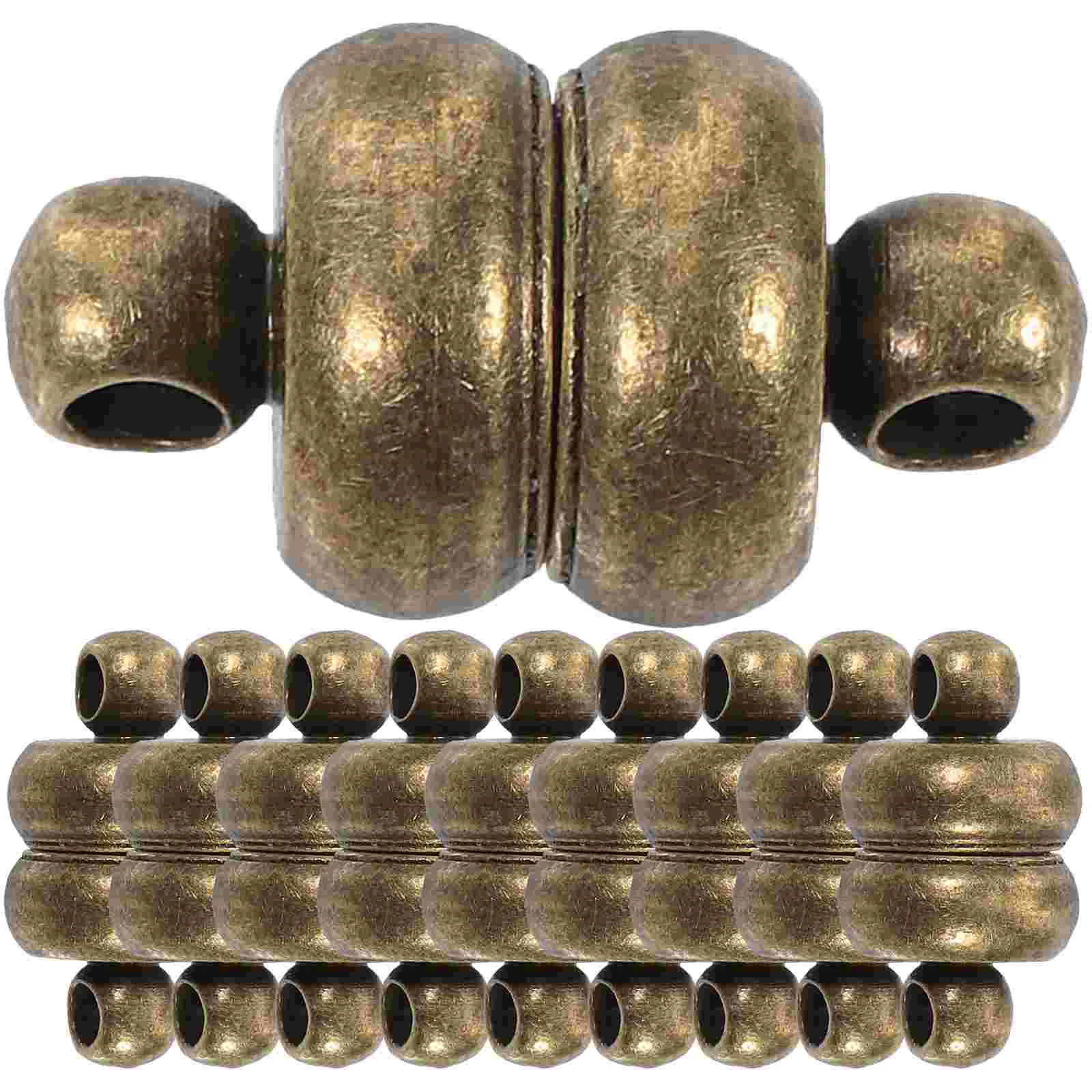 

10 Pcs Magnet Necklace Clasp Magnetic Clasps Closures Copper DIY Necklaces For Connectors Bracelet Buckle Accessory Attachment