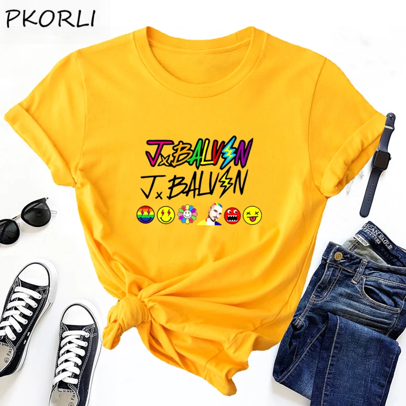 Футболка J Balvin для женщин и мужчин футболка gifts Jose Tour 2022 винтажная хлопковая с