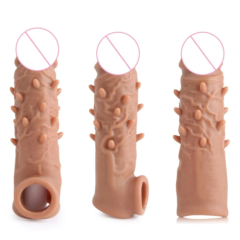Sex Toys Wolf Tooth Cover Liquid Silicone Penis Through Vagina To Stimulate Husband And Wife to Flirt With Adult Sex Products