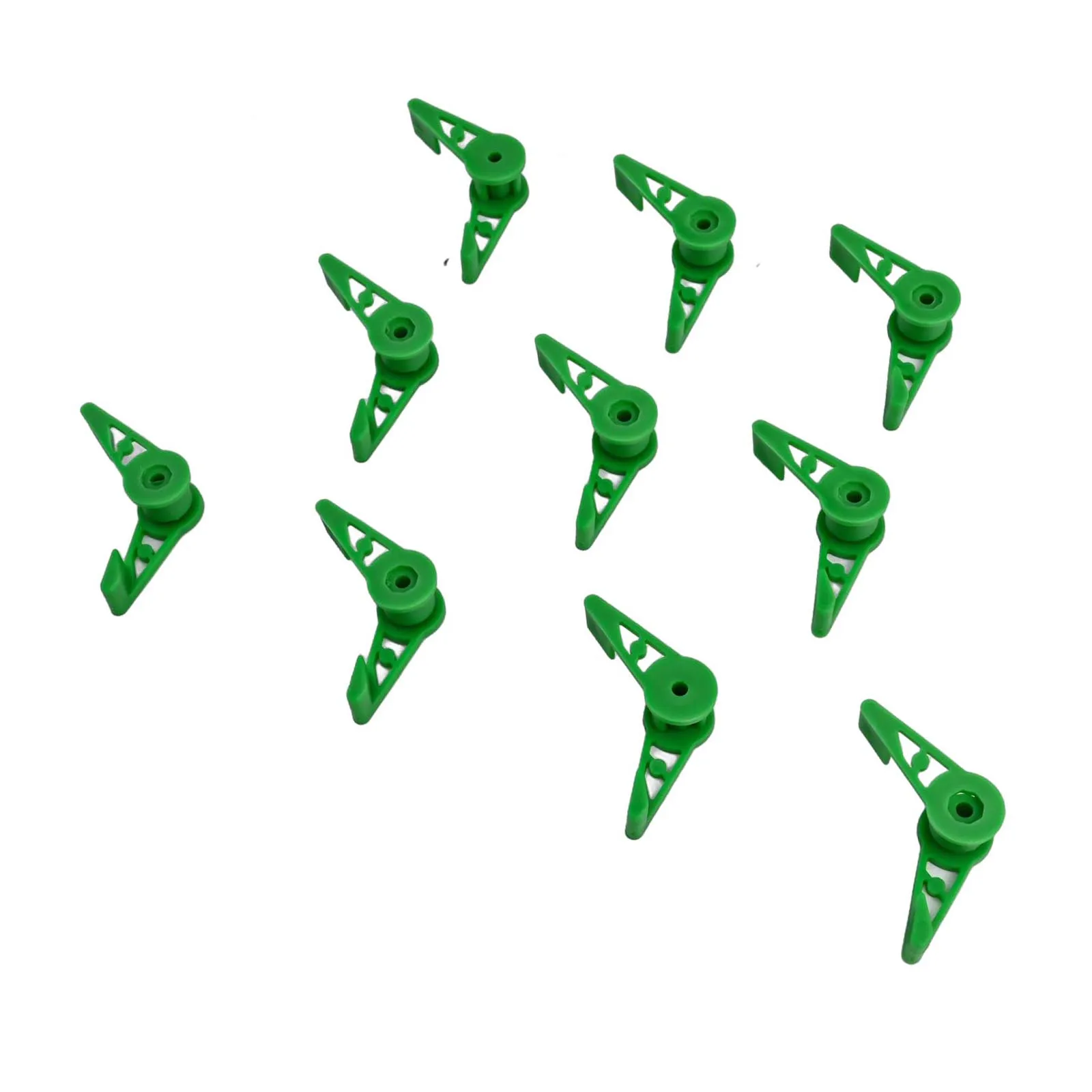 Бендер для ветвей растений 35*10*2 мм регулируемый зеленый из АБС-пластика