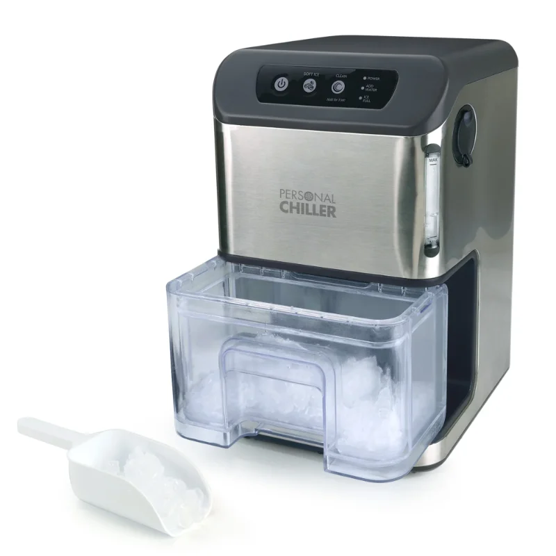 

[Flash Deal]Personal Chiller Portable Countertop Ice Maker for Soft Nugget Ice At Home[US Stock]