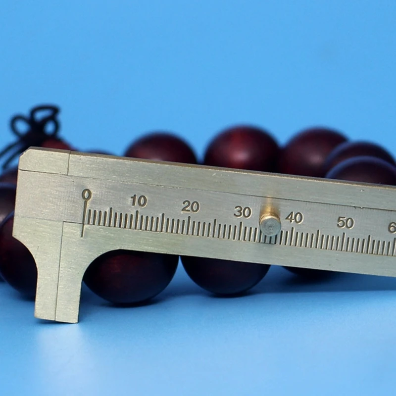 Штангенциркуль 0-80 мм латунная линейка с одной шкалой для измерения ювелирных