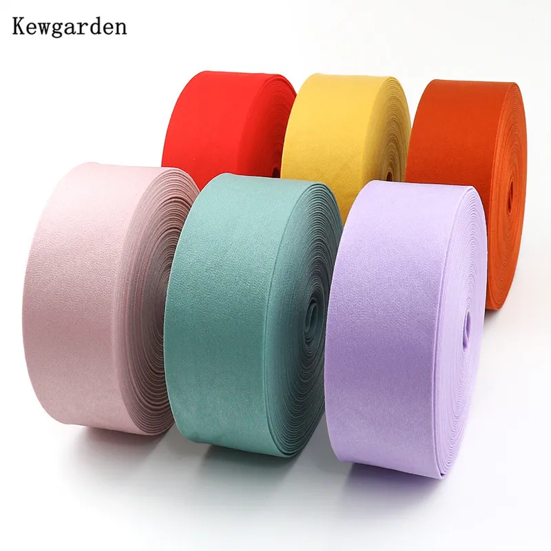 

Kewgarden 1" 1.5" 40mm 25mm 10mm Satin Fabric Layerling Cloth Ribbon DIY Bow Tie Hair Accessories Handmade Tape Crafts 11 Yards