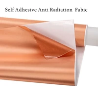 1 1m self adhesive copper anti radiation wallpaper transmitting tower room cloth shielding signals blocking conductive rfid
