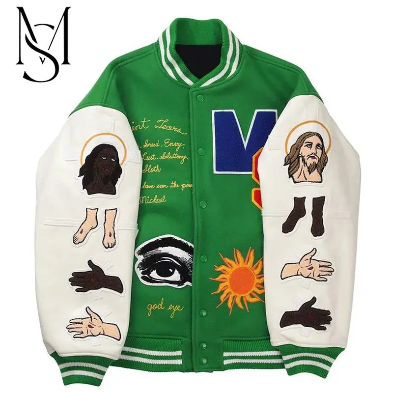 

MS James Star's same Stadium Jacket with full embroidery technology baseball jacket