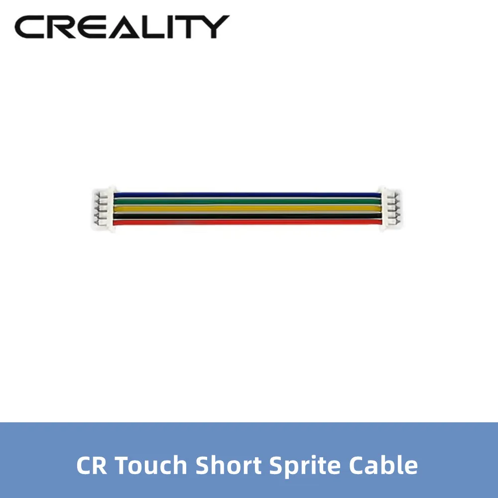 

Короткий спиральный кабель CREALITY 3D CR Touch, 5-контактный Соединительный трос CR Touch с Экструдером Sprite Pro Kit, оригинальный сенсорный кабель