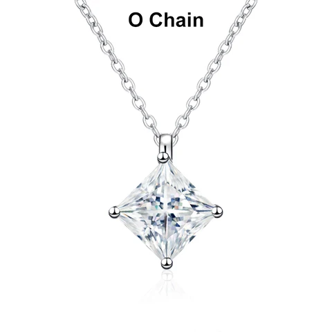 NeeTim Муассанит Ожерелье из серебра S925