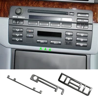 car carbon fiber center control panel instrument dashboard cover sticker trim for bmw 3 series e46 1998 2002 2003 2004 2005