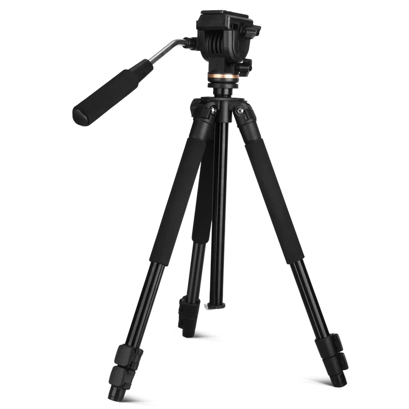 

QZSD Q310 multifunctional handle travel tripod handle with 360 degree panorama platform panhead for low angle shooting