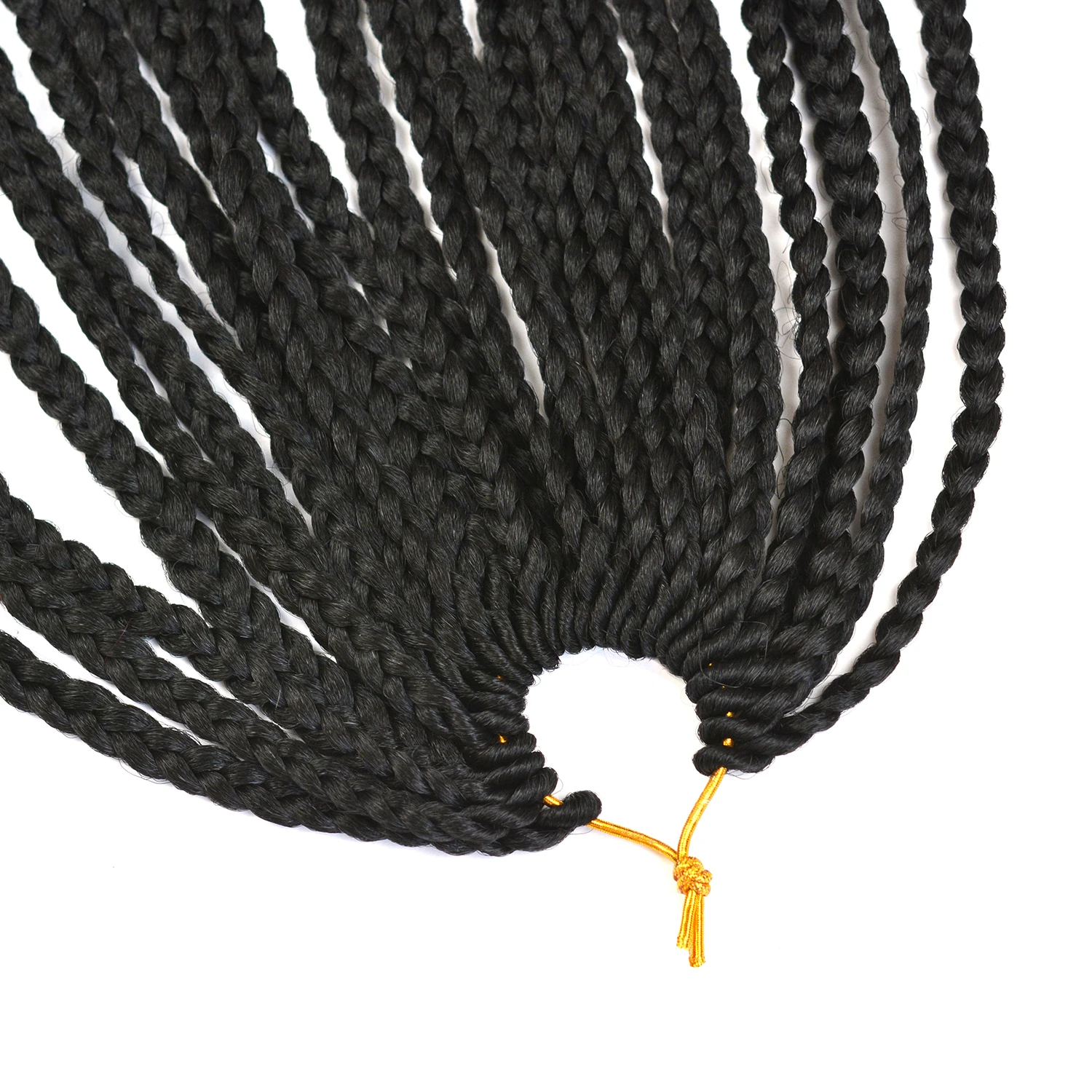 Синтетические вязаные крючком косички однотонные для наращивания 16/дюйм