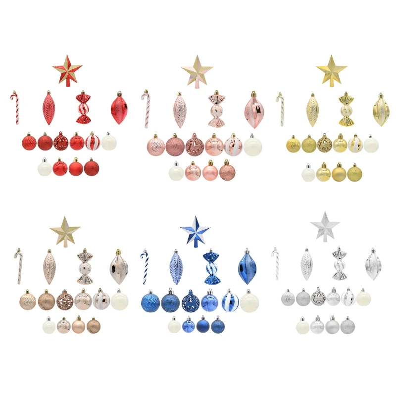 

40pcs Christmas Ball Ornaments for Xmas Trees Wedding Party Home Decors