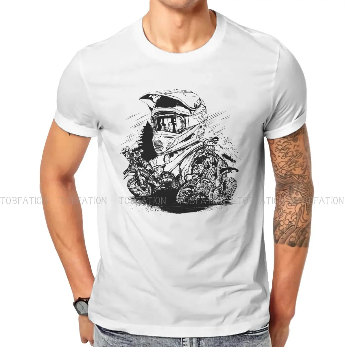 

Enduro Cross Motorcycle Racing Fabric TShirt MTB Elegant T Shirt Homme Men Clothes Ofertas Trendy