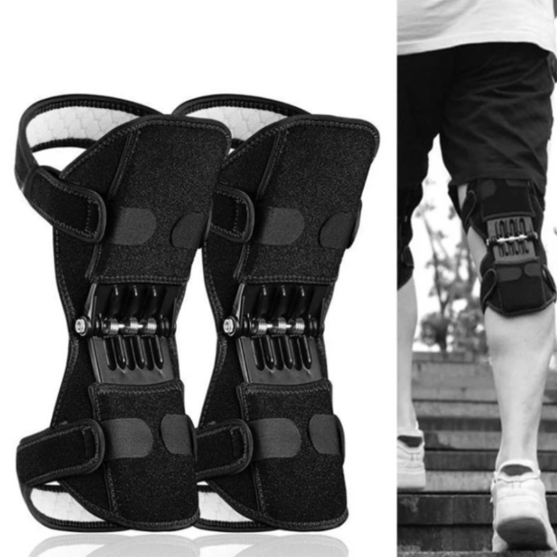 

Knee Protection Booster Knee Brace Joint Support Spring Knee Stabilizer Pad Sport Training Squat Knee Joint Support Pad 24BD