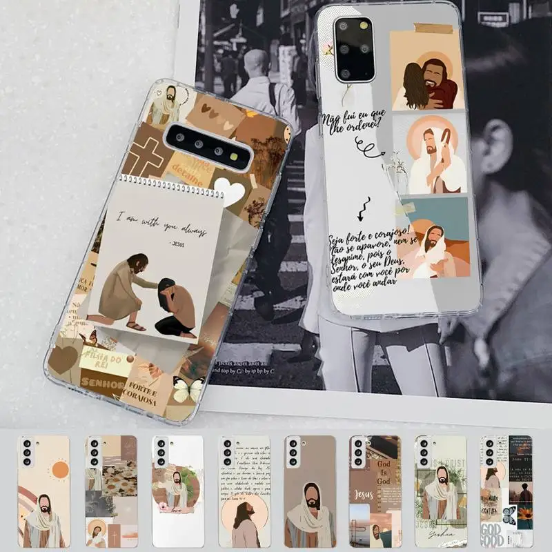 

Jesus Christ Phone Case for Samsung S21 A10 for Redmi Note 7 9 for Huawei P30Pro Honor 8X 10i cover