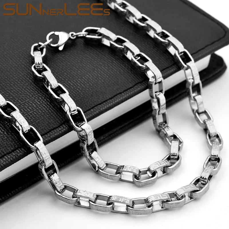 

Комплект из колье и браслета, 6 мм, из нержавеющей стали