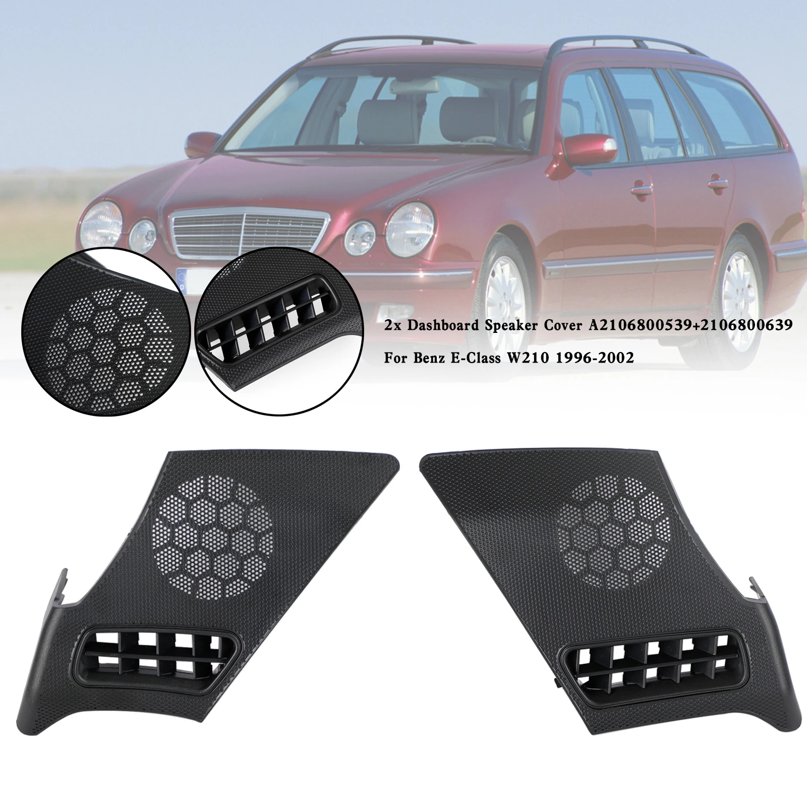 

Крышка динамика приборной панели Areyourshop A2106800539 + 2106800639 для Benz E-Class W210 1996-2002, автомобильные аксессуары