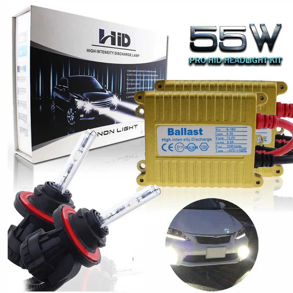 

55W Glofe 9007 Bi-Xenon Hid Headlight Bulbs Kit For Ford Ranger 1993-2011 5000K