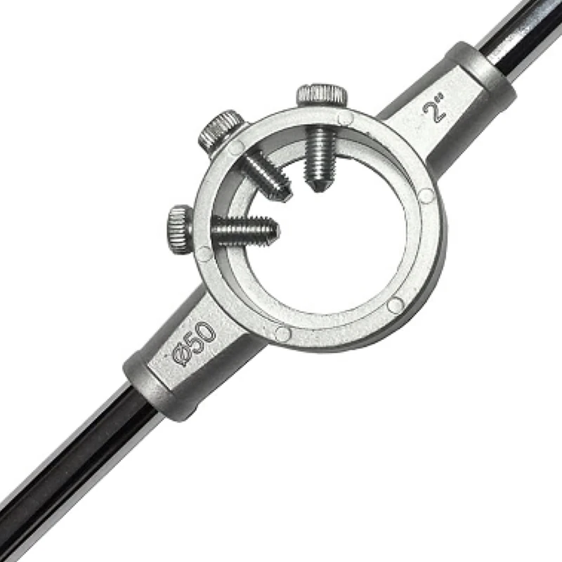 

1 Piece Round Die Wringing Tool Hand Die Holder Tap Handles Machinist Ratcheting Tap Handle Silver