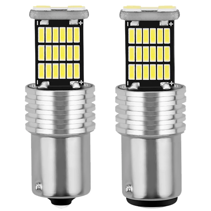 

1 PCS 1156 BA15S LED Bulb 1157 BAY15D Reverse Lights 12V 45-4014SMD Super Bright White Car Turn Signal Tail Backup Parking Lamps