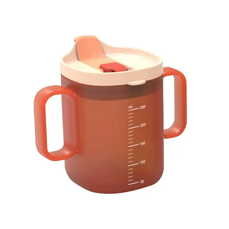 

Чашки для малышей Sippy Противоударная бутылка для воды для малышей с простой откидной крышкой легкая чашка Sippy без капель с крышкой для возраста