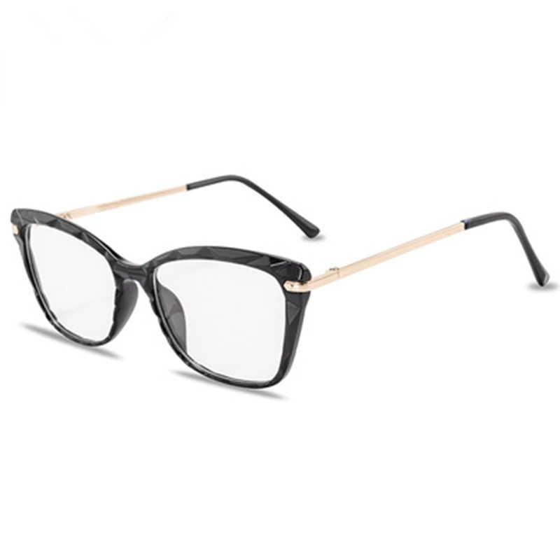 

Retro Square Transparent Frame Cat Eye Eyeglasses Women Multi-section Fashion Brand Design Optical Glasses Oculos De Sol Okulary