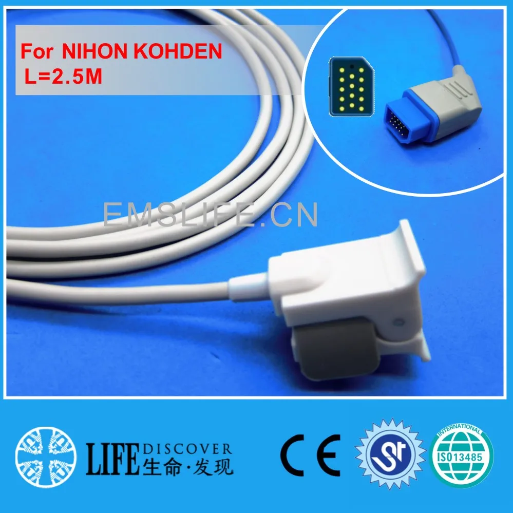 

Reusable child finger clip spo2 sensor for for NIHON KOHDEN,square14PIN