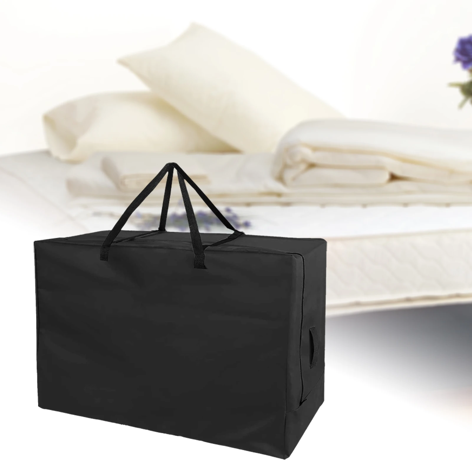 

Folding Mattress Storage Bag Sturdy Foldable Moving Mattress Tote BagRollaway Mattress Protective Cover Waterproof Cushion
