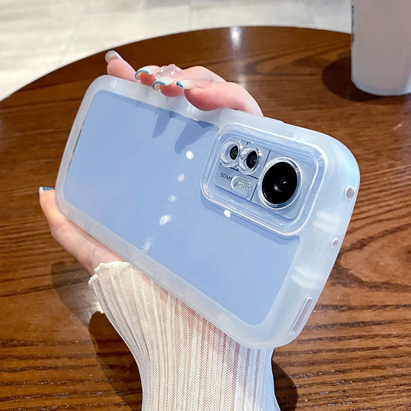 

Transparent Camera Protection Phone Case For Samsung Galaxy A22 A32 A52 A72 A33 A53 A73 5G Shockproof Bumper Soft Clear Cover