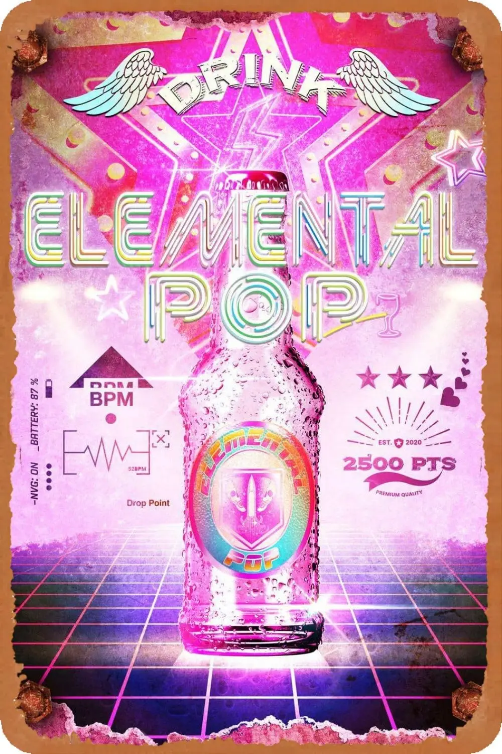 Декоративные металлические жестяные знаки 8 х12 декоративные забавные шикарные