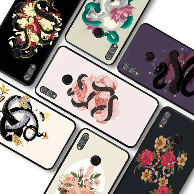 

The Snake and Fern Phone Case For Huawei honor 10Lite 10i 20 8x 10 for Honor 9lite 9xpro Back Coque
