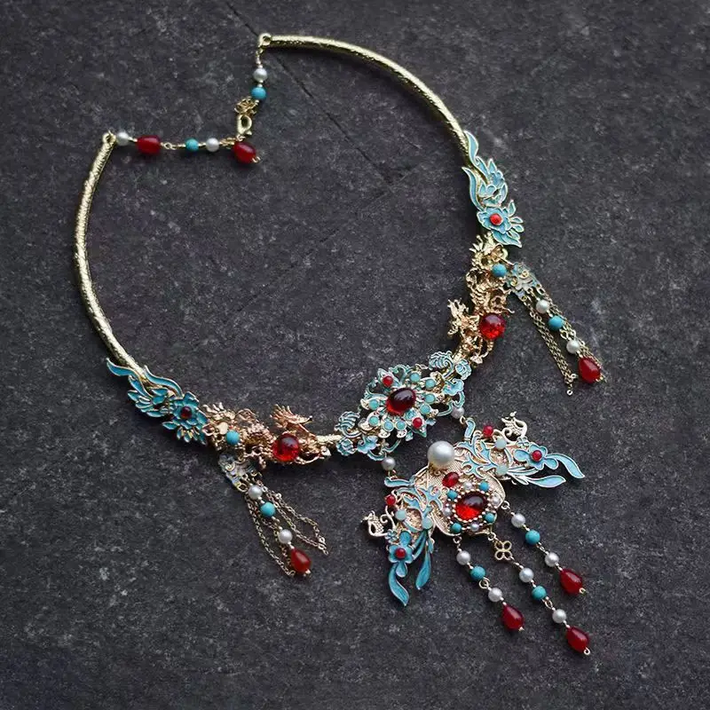 Ожерелье из меди cloisonne