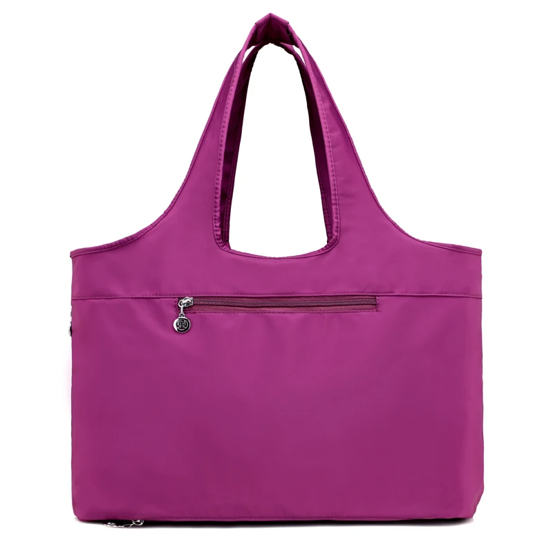 

Новинка 2022, водонепроницаемая Глянцевая нейлоновая женская сумка через плечо, сумки-тоут, женские сумки для путешествий, вместительные сумки для мамы, сумки с ручками