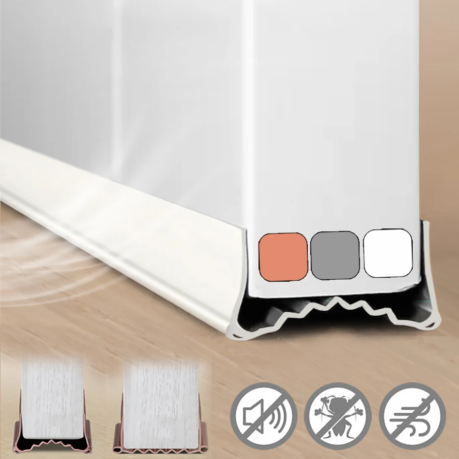 

Wave Bottom Door Draft Stopper Weather Strip Anti-Cold Noise Blocker Soundproof Door Sweeps for Interior Doors Gap Filler home