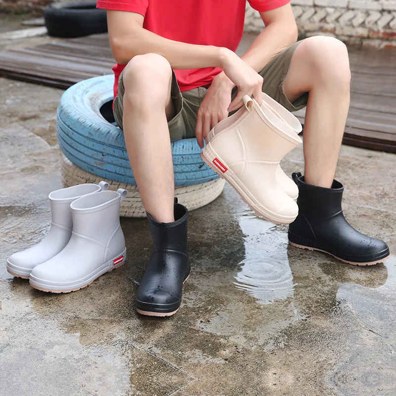 

Rain Boots for Women Lightweight Warm Waterproof Rain Boots Anti Slipping Garden Boots Soft and Durable Chelsea Rain Boots