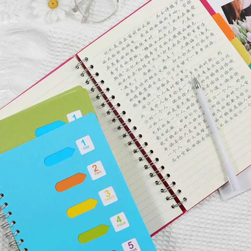 Блокнот студенческий на спирали A5/b5 с разделителями